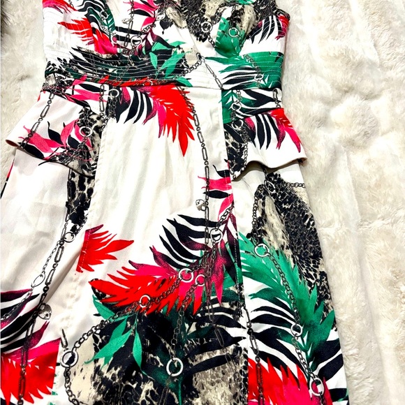 Tropical Print Women's Dress - Picture 1 of 5